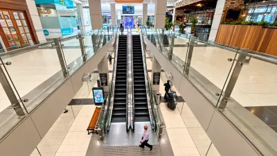 Escalator decal in The Broadway Plaza Photo 1